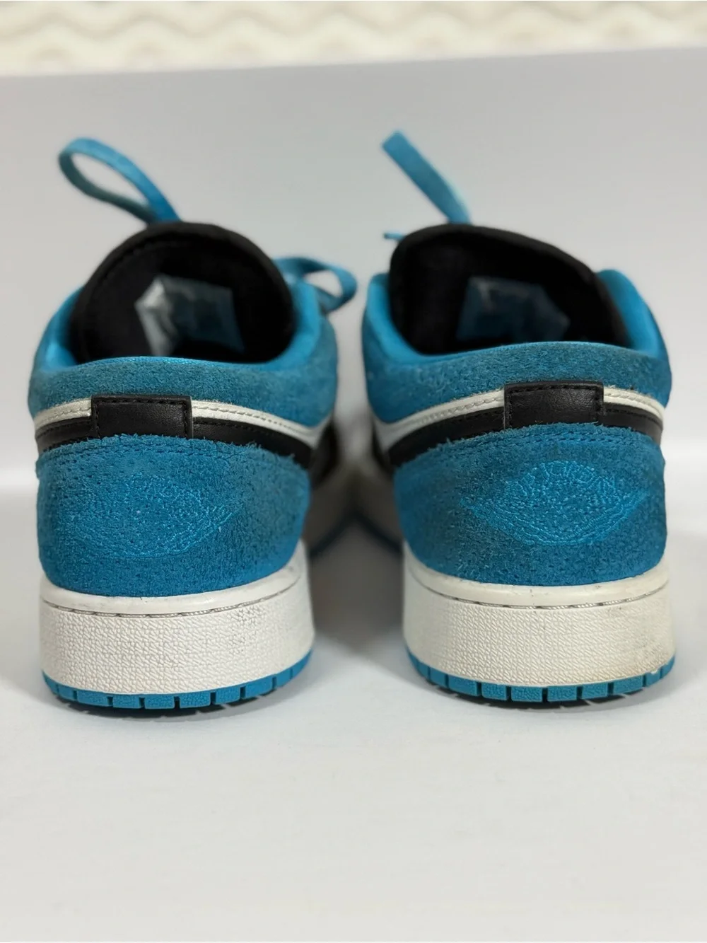 Nike Air Jordan 1 Low in White, Black & Teal Blue 🔥🔥